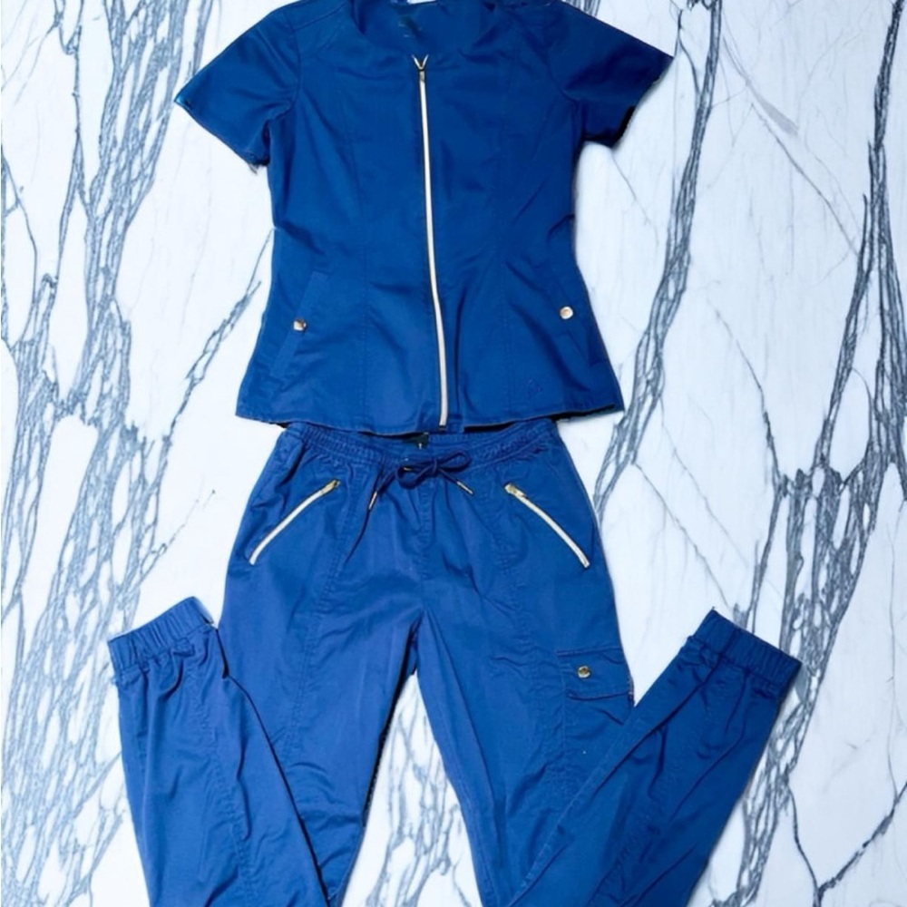 JAANUU JOLIE SCRUB SET XS REGULAR ESTATE NAVY BLUE